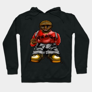 Bruh-tha Man Black & Yellow Hoodie